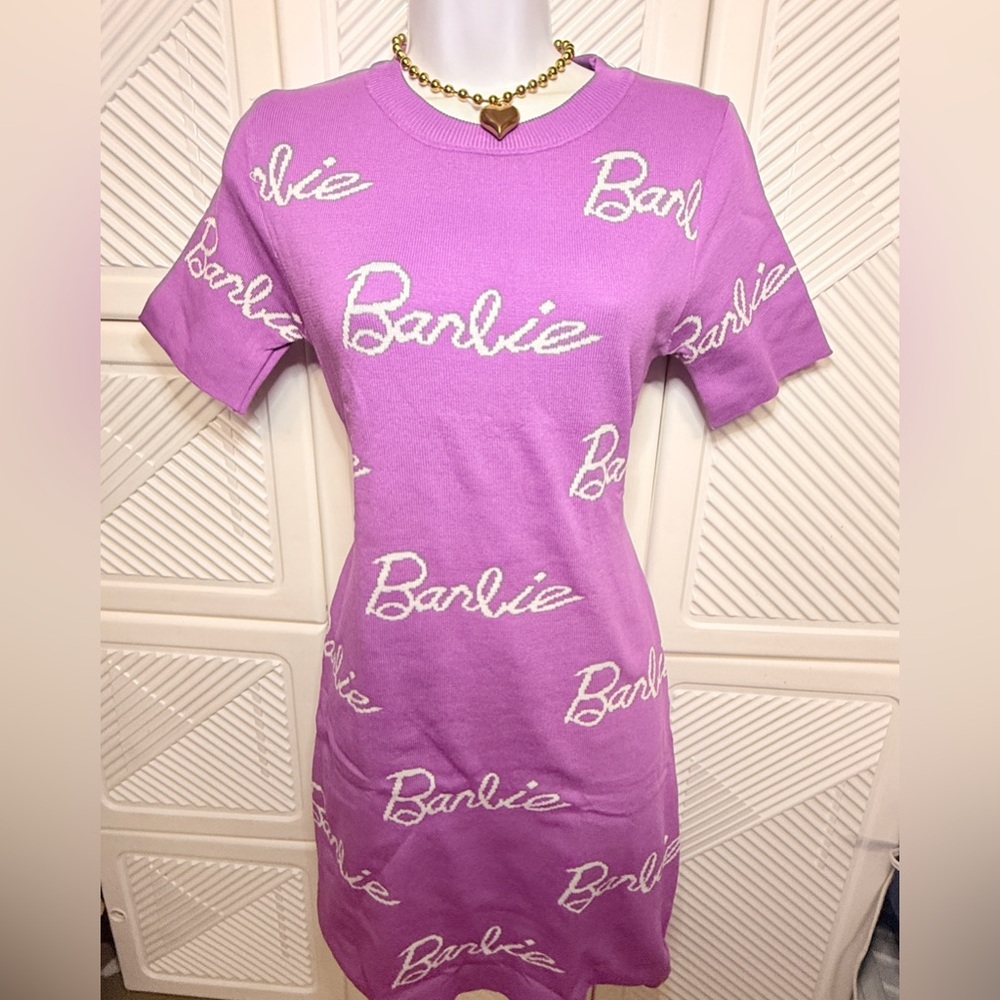 Purple Barbie Logo Dress